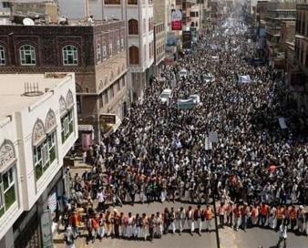 تظاهرات گسترده یمنی‌ها در صعده ضد واشنگتن/ تروریسم واقعی جنایت‌های عربستان و آمریکاست