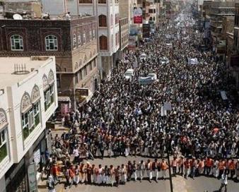 تظاهرات گسترده یمنیها علیه آمریکا و در حمایت از انصارالله یمن