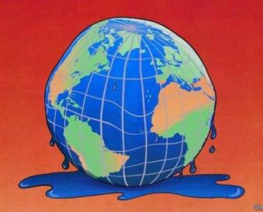 طرح اکونومیست از آب شدن زمین