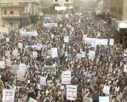 مردم یمن در استانهای «صنعاء» و «صعده» تظاهرات گسترده برپا کردند