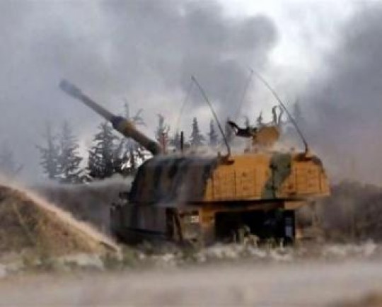 حملات توپخانهای و خمپاره ای ارتش ترکیه به شمال حسکه