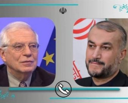 امیرعبداللهیان به بورل: ارسال سلاح و پهپاد علیه اوکراین سیاست ما نیست