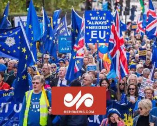 تظاهرات در انگلیس برای پیوستن به اتحادیه اروپا