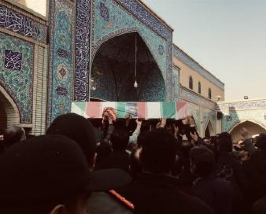 پیکر شهید داوود جعفری در تهران تشییع شد