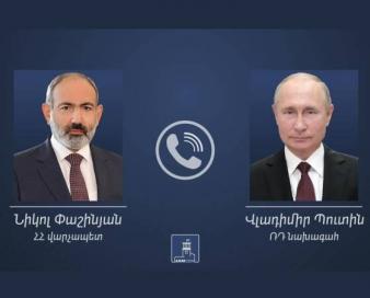 تماس تلفنی پوتین و پاشینیان